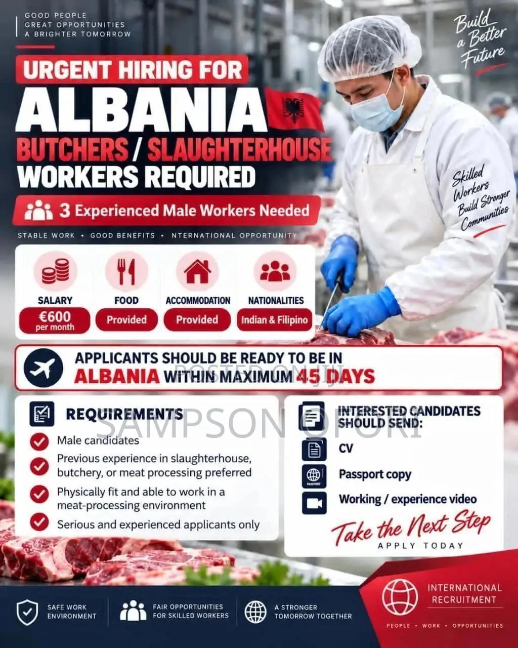 Helpers With Warehouse Job in Albania