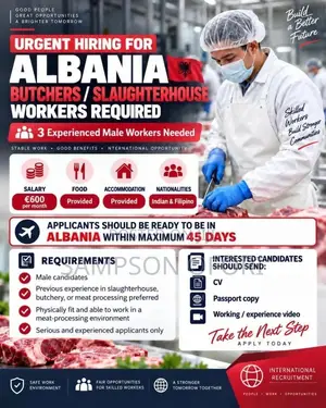 Helpers With Warehouse Job in Albania
