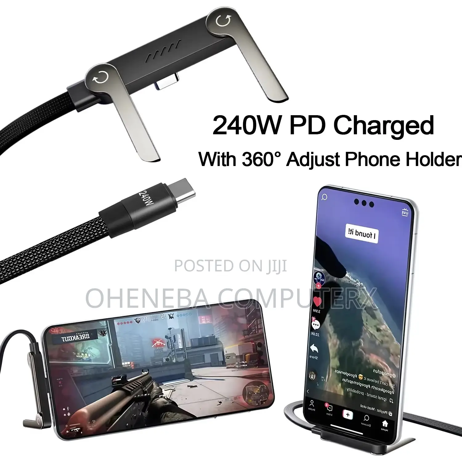 Type-C Charging Cable, 240Watts Stylish and Material Cable
