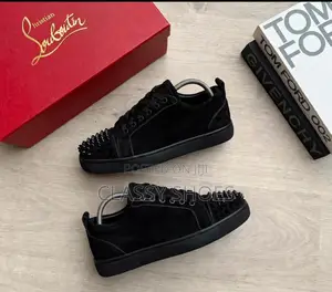 Christian Loboutin Suede Black With Stones