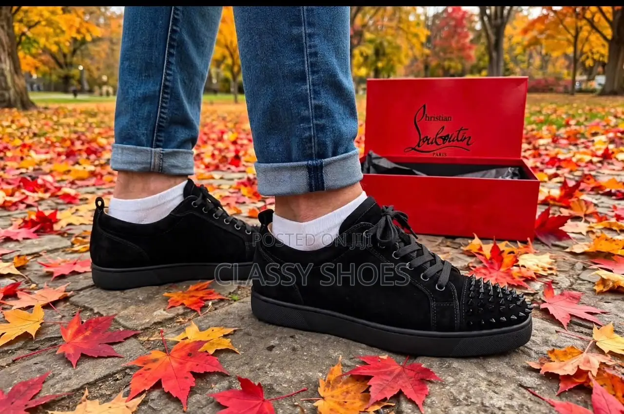 Christian Loboutin Suede Black With Stones