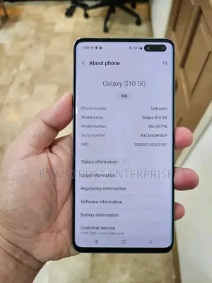 New Samsung Galaxy S10 5G 256 GB Silver