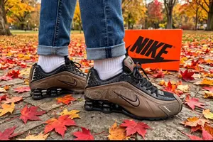 Nike Shox Coffee Brown and Black