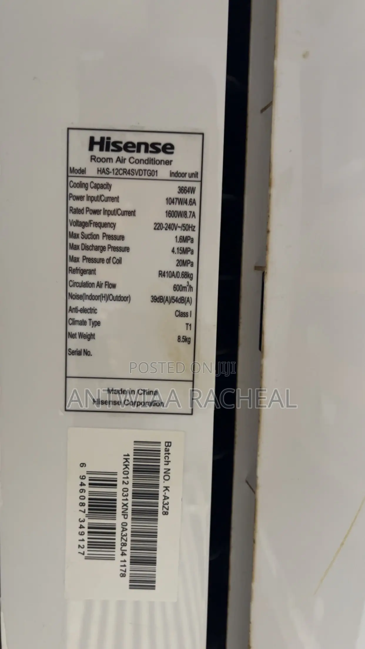 Hisense 1.5HP Split AC
