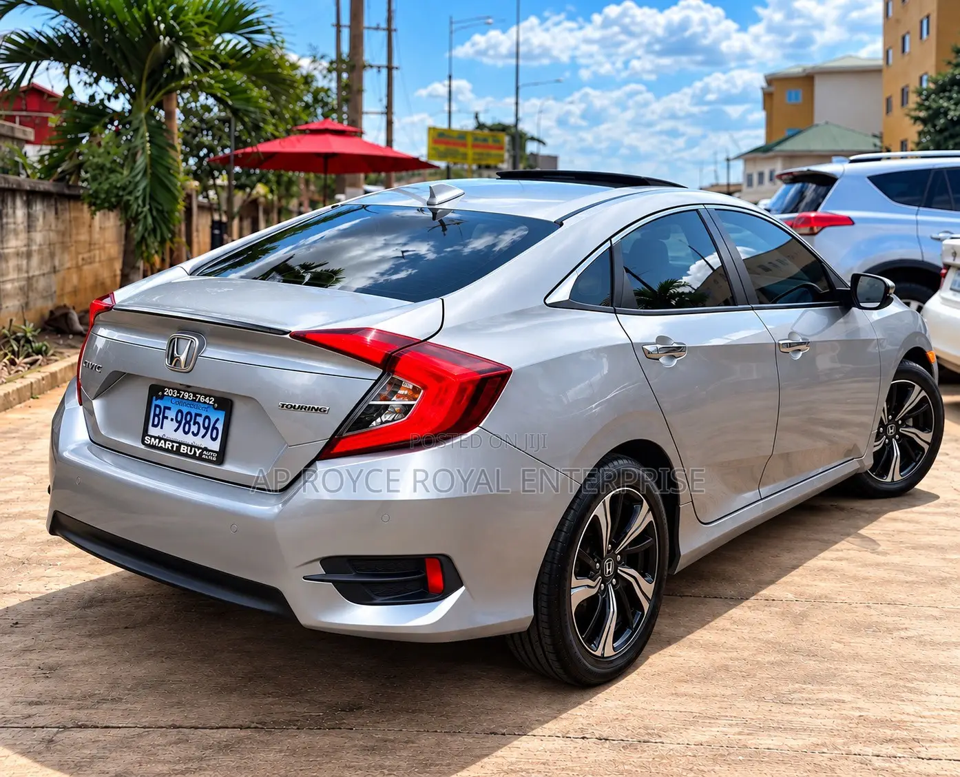 Honda Civic Touring 4dr Sedan (1.5L 4cyl) 2016 Gray