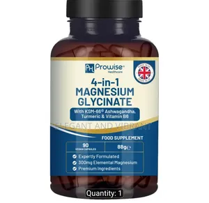 4-in-1 Magnesium Glycinate Added With KSM-66 Ashwagandha,Turmeric& B6