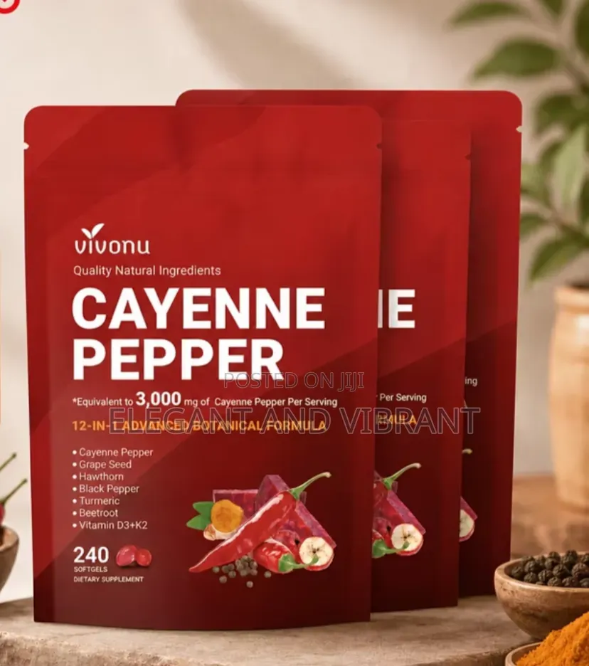 Cayenne Pepper 12-in-1 Botanical Softgels, 240 Softgels, 3000Mg
