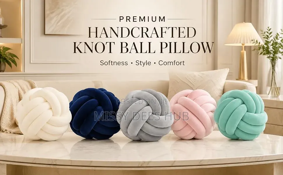 Hand-Knotted Throw Pillow