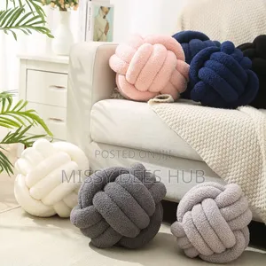 Hand-Knotted Throw Pillow