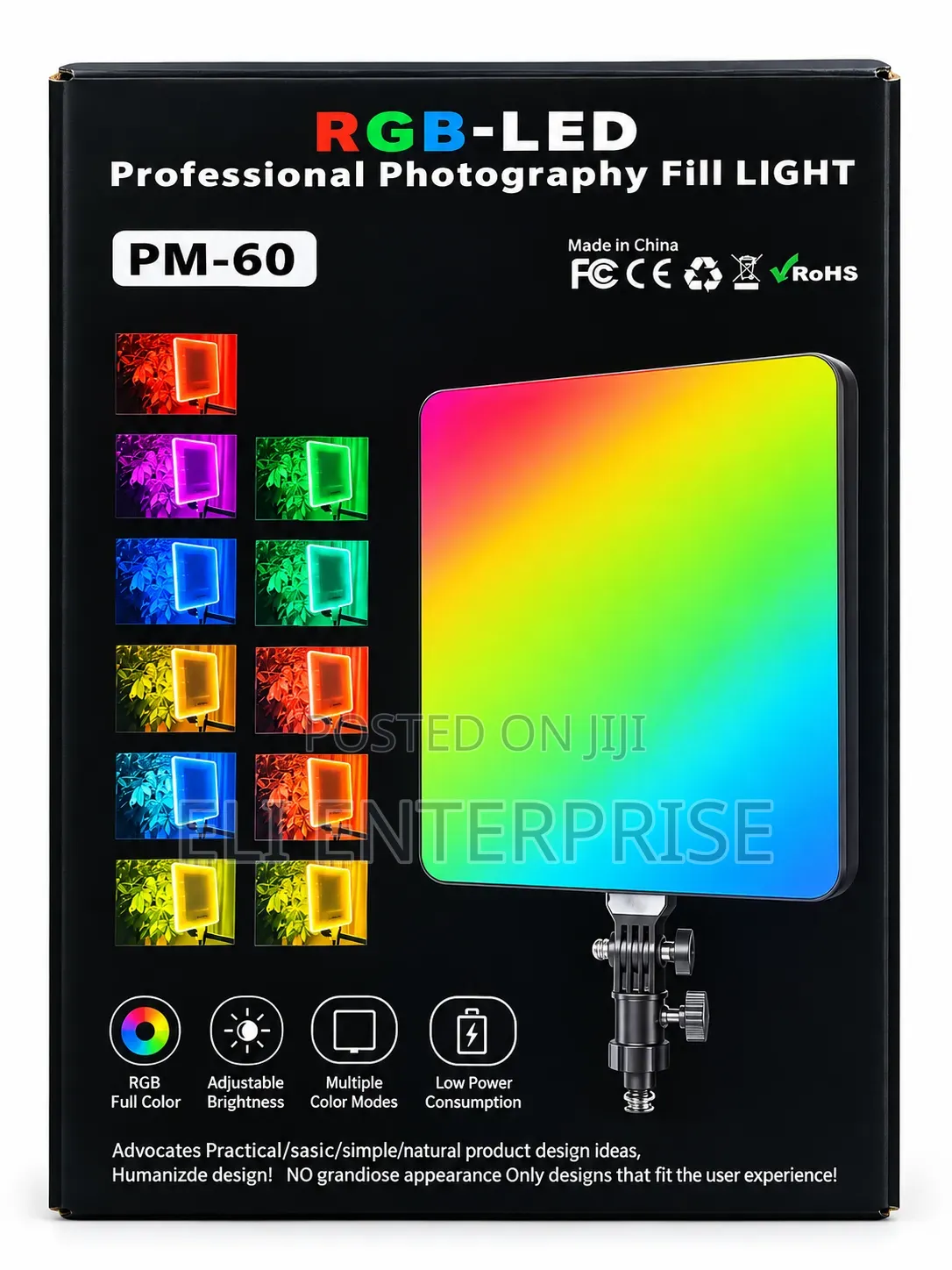PM-60 RGB-LED Professional Photography Fill Light