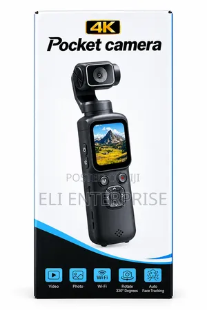 4K Pocket Camera With Gimbal Stabilizer"