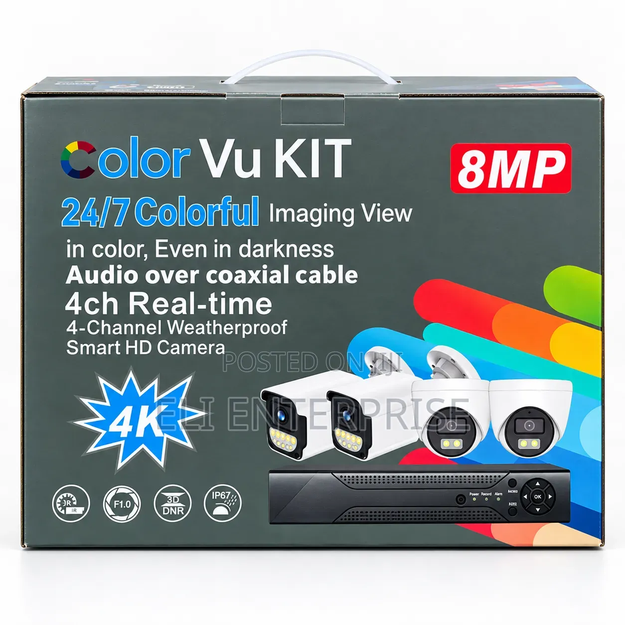 Hikvision ColorVu 8MP (4K) 4-Channel CCTV Surveillance Kit