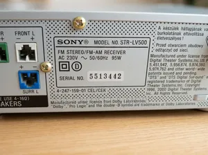 Sony STR-LV500
FM Stereo (5.1 Channel Home Theater Audio Receiver)
