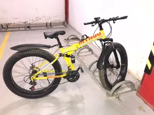 MEIYINUO M80 Fat-Tire Mountain Bicycle – Like New, Yellow & Black