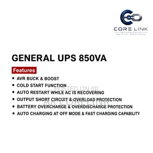 GENERAL 850VA / 230 Vac / 50Hz UPS