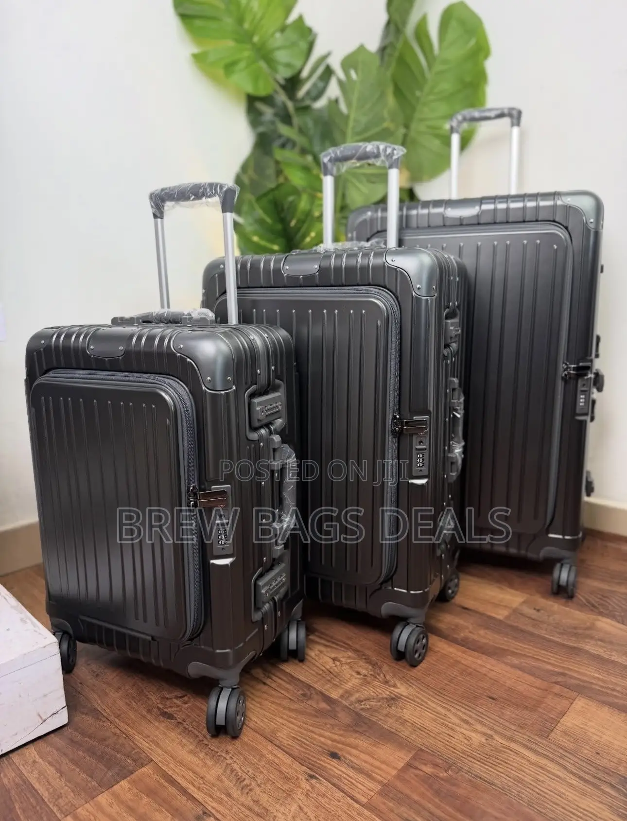 Premium Goodpartner 3set Zipless Aluminum and Front Zip Traveling Bag.