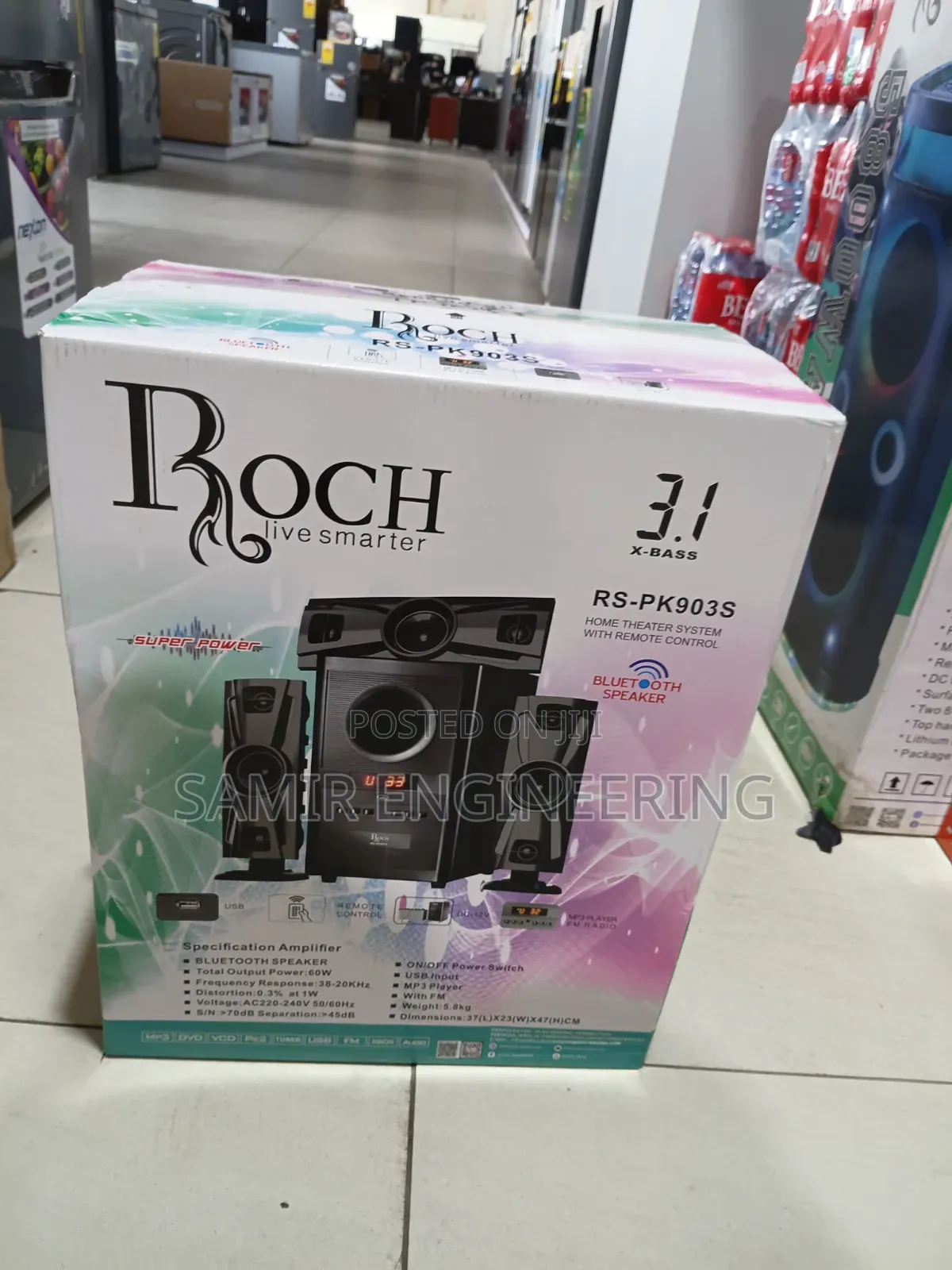 Unleash the Bass: The Roch RS-PK903S 3.1CH Audio System