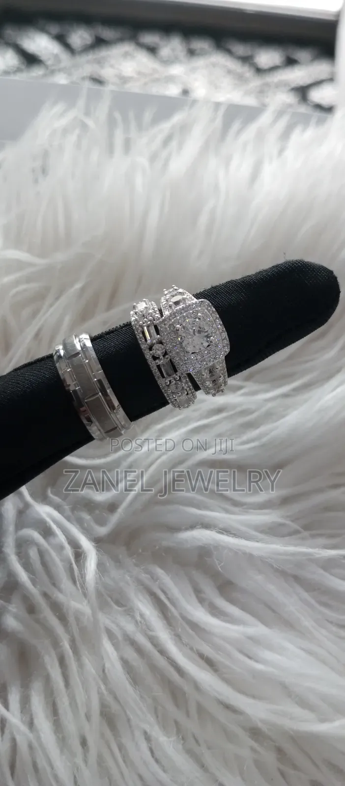 Pure Genuine Sterling Silver Sets(Male Band Included)