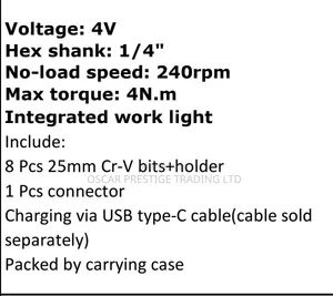 Cordless Screwdriver
