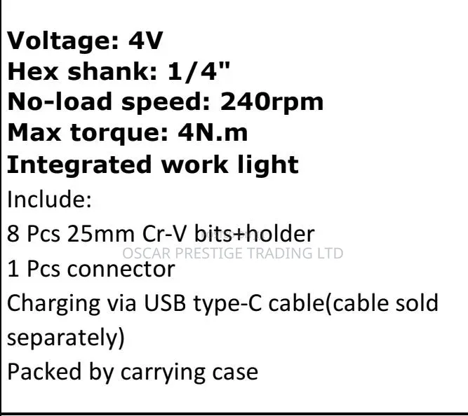 Cordless Screwdriver