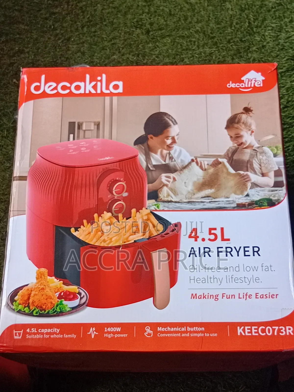 Decakila 4.5L Air Fryer for Healthy Cooking