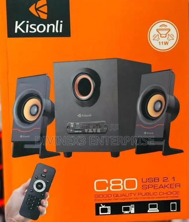 Kisonli C80 USB 2.1 Multimedia Speaker System.