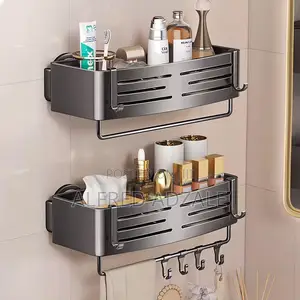 3-Tier Carbon Steel Bathroom Storage Rack