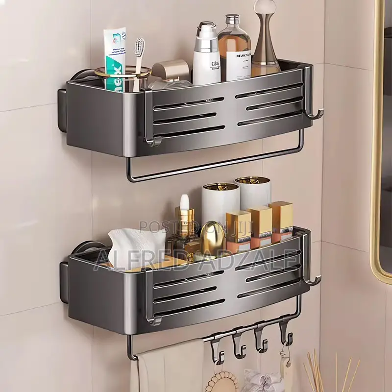 3-Tier Carbon Steel Bathroom Storage Rack