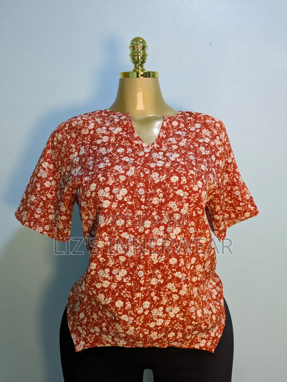 Floral Short Sleeve Blouse