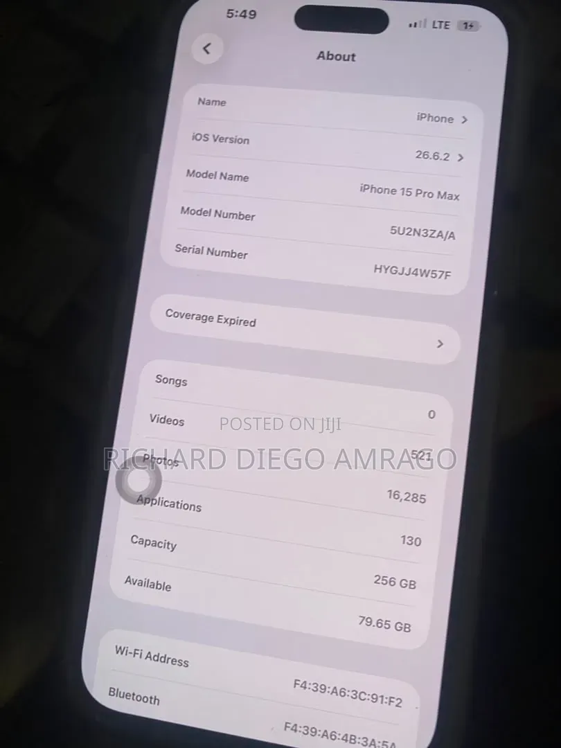 Apple iPhone 15 Pro Max 256 GB Black
