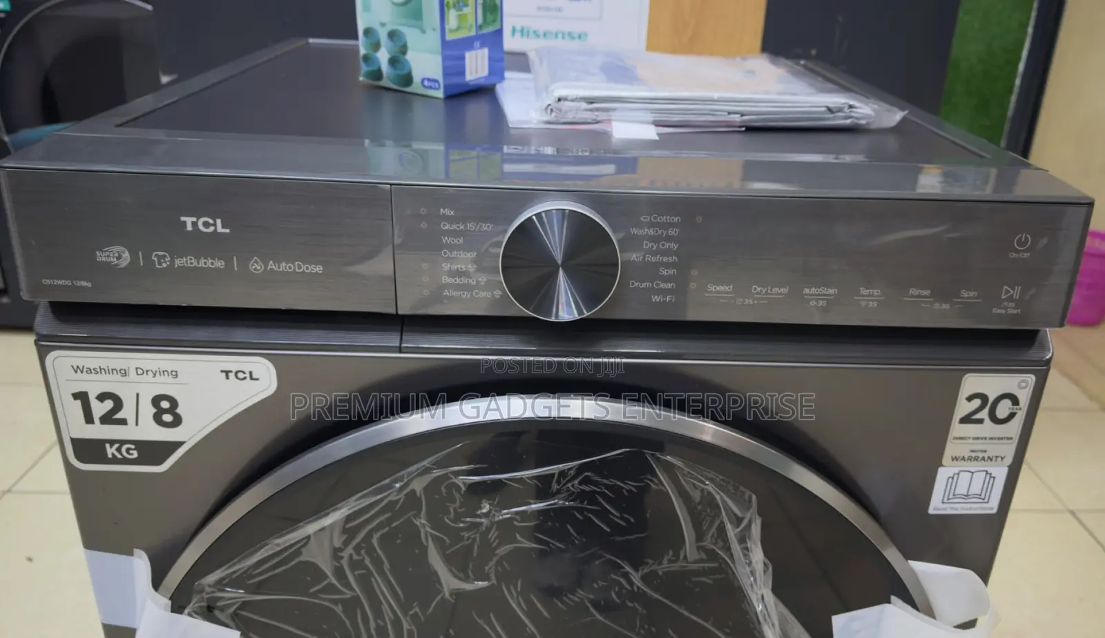 TCL 12kg/8kg Washer & Dryer Smart DD Motor C512WDG Washing Machine
