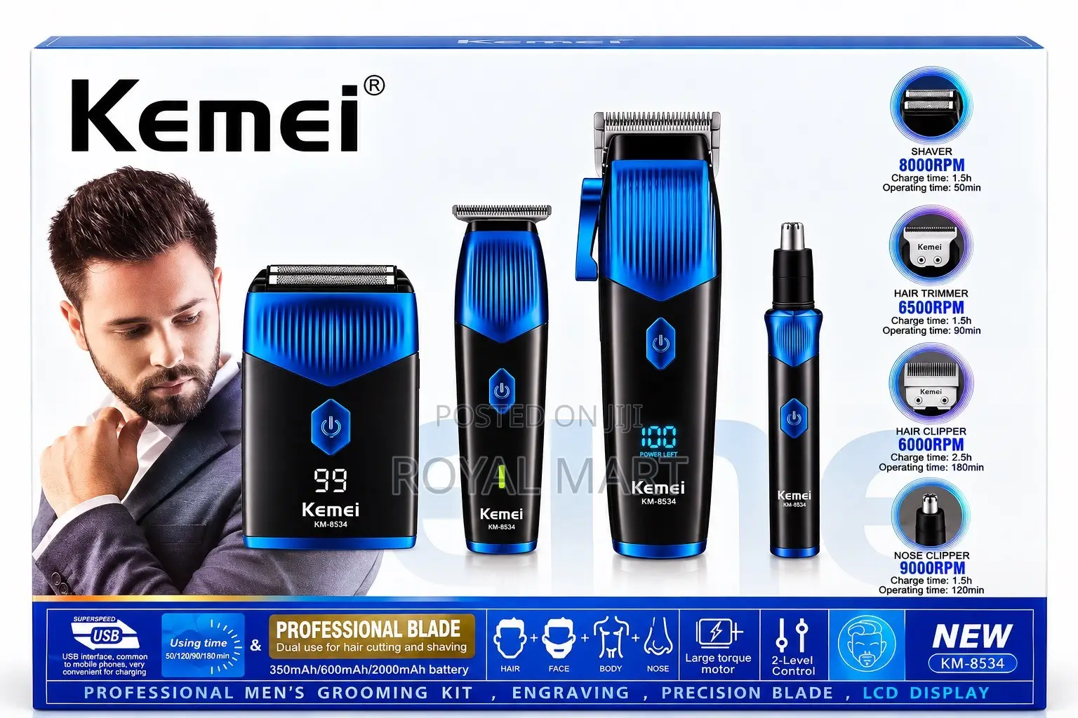 Kemei Grooming Kits for Men