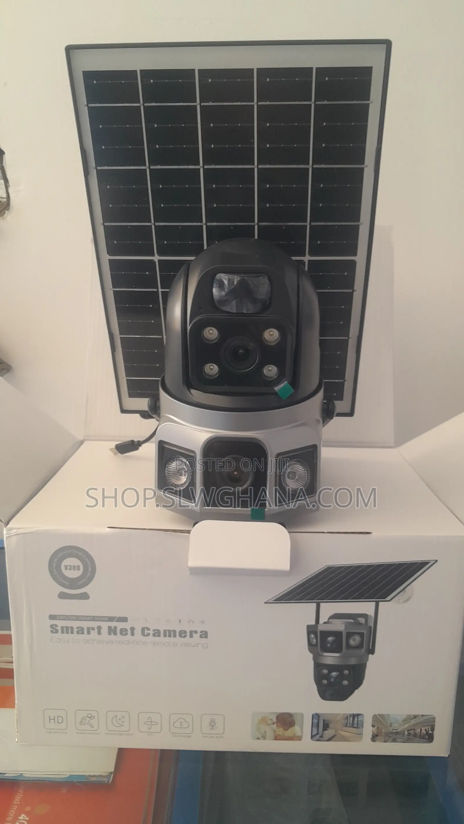 4G 3way Solar CCTV Camera 10x Zoom