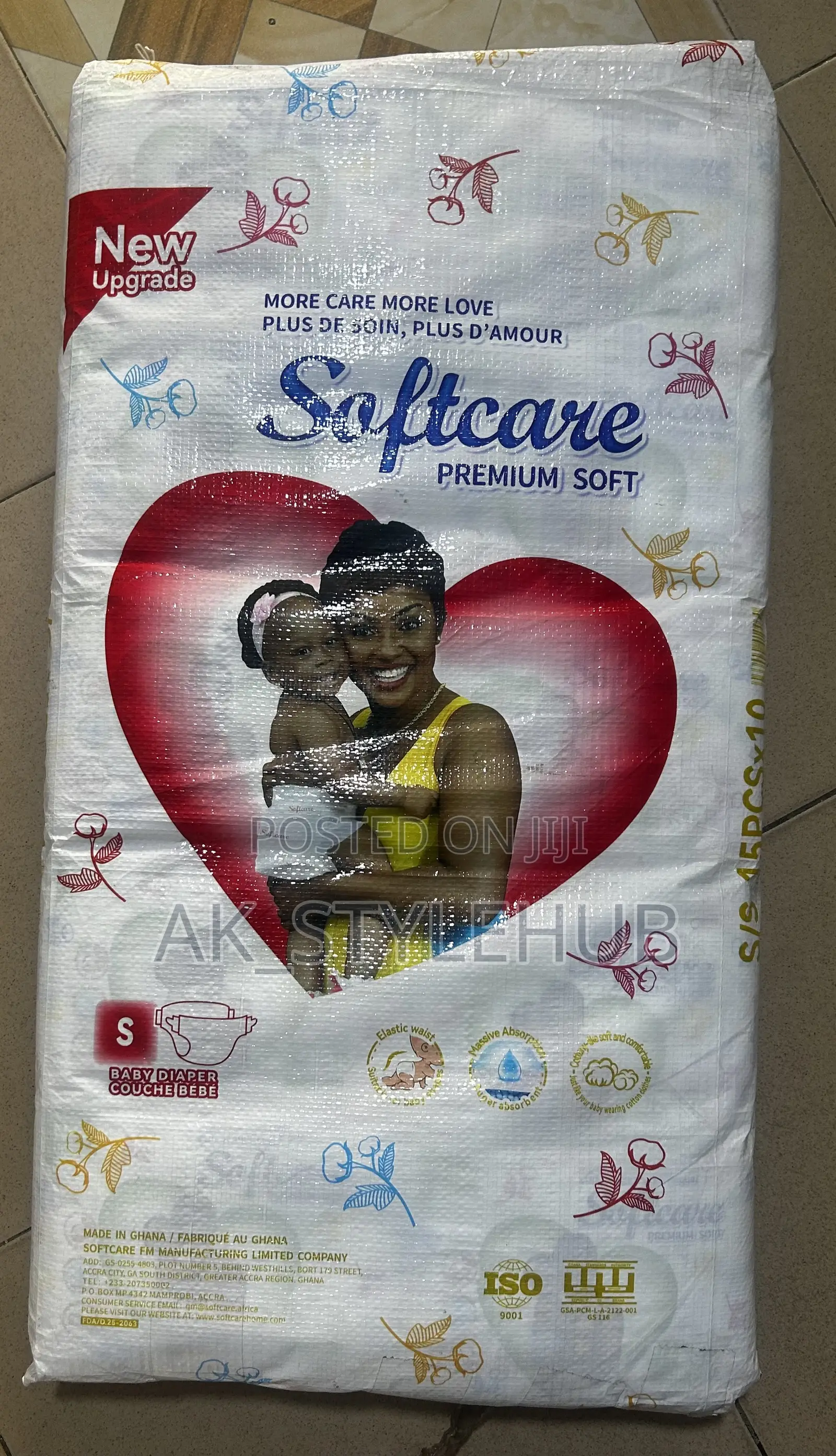 Softcare Diapers S,M,L