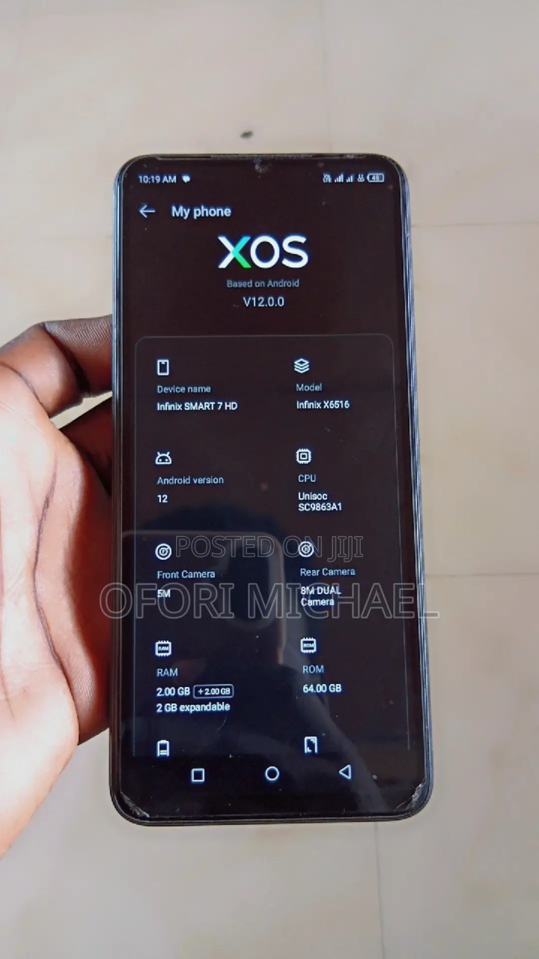 Infinix Smart 7 HD 64 GB Black