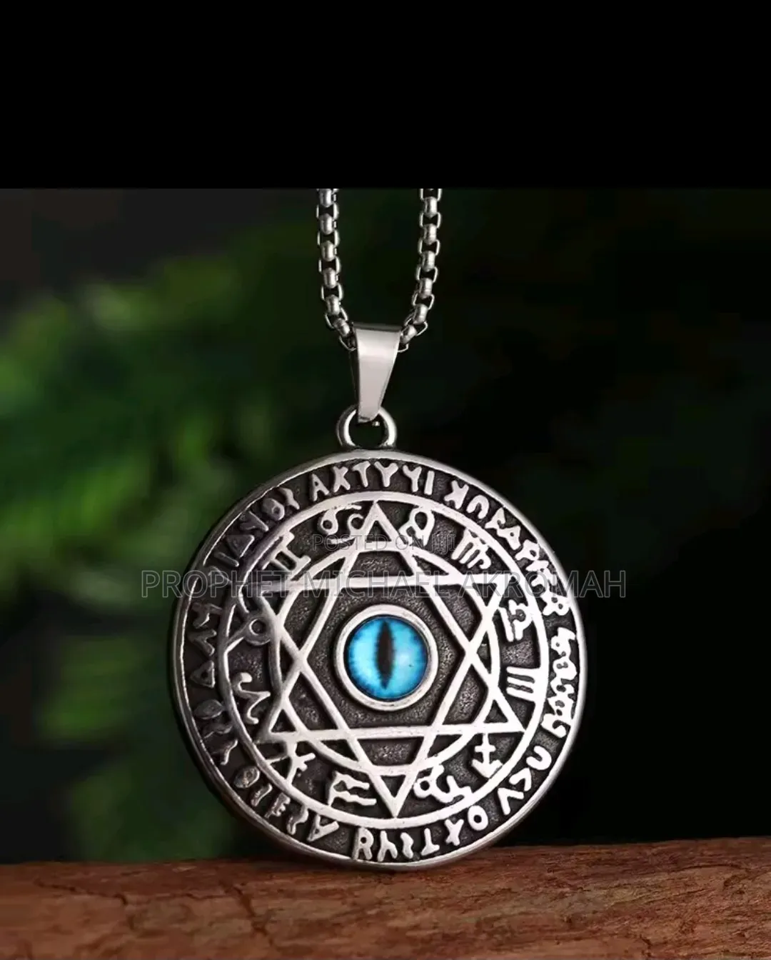 Talisman Seal of Solomon Evil Eye Necklace