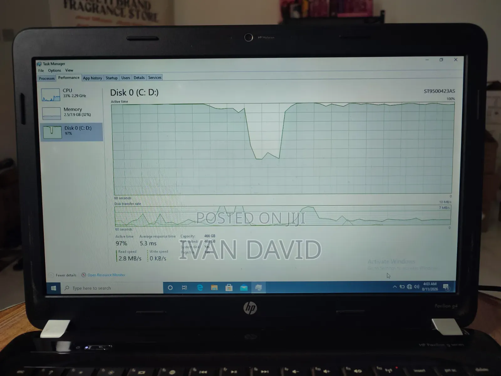 Laptop HP Pavilion G4 8GB Intel Core i3 HDD 512GB
