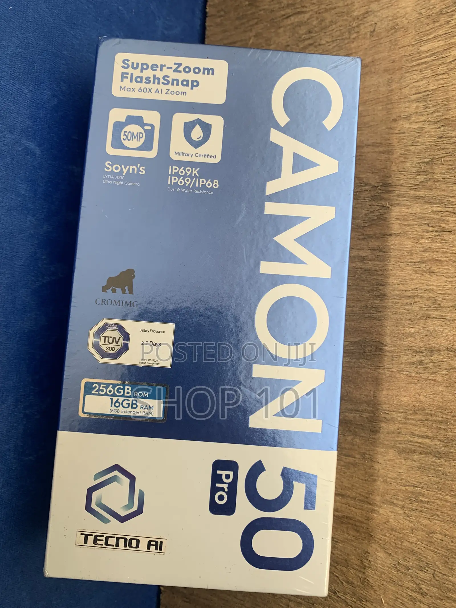 New Tecno Camon 50 Pro 256 GB Black