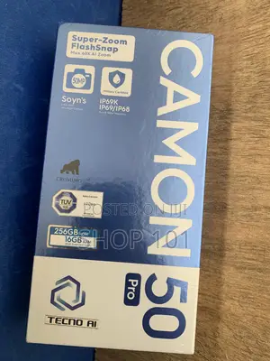 New Tecno Camon 50 Pro 256 GB Black