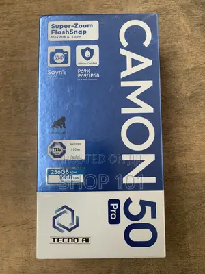 New Tecno Camon 50 Pro 256 GB Black