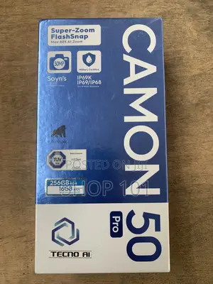 New Tecno Camon 50 Pro 256 GB Black
