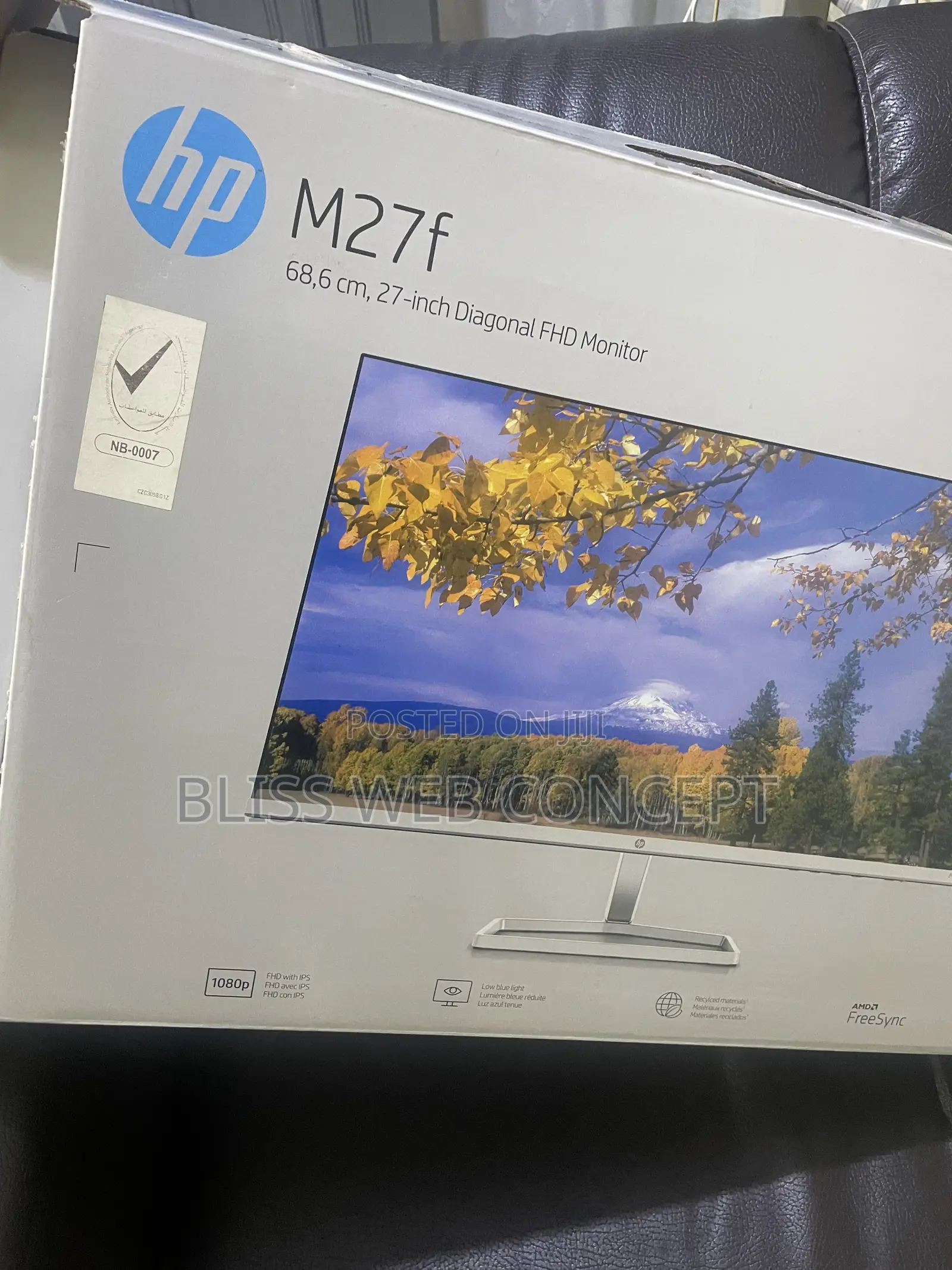 27inch Ultra Slim 1080P Full HD HP Monitor (M27f) in Mint Condition
