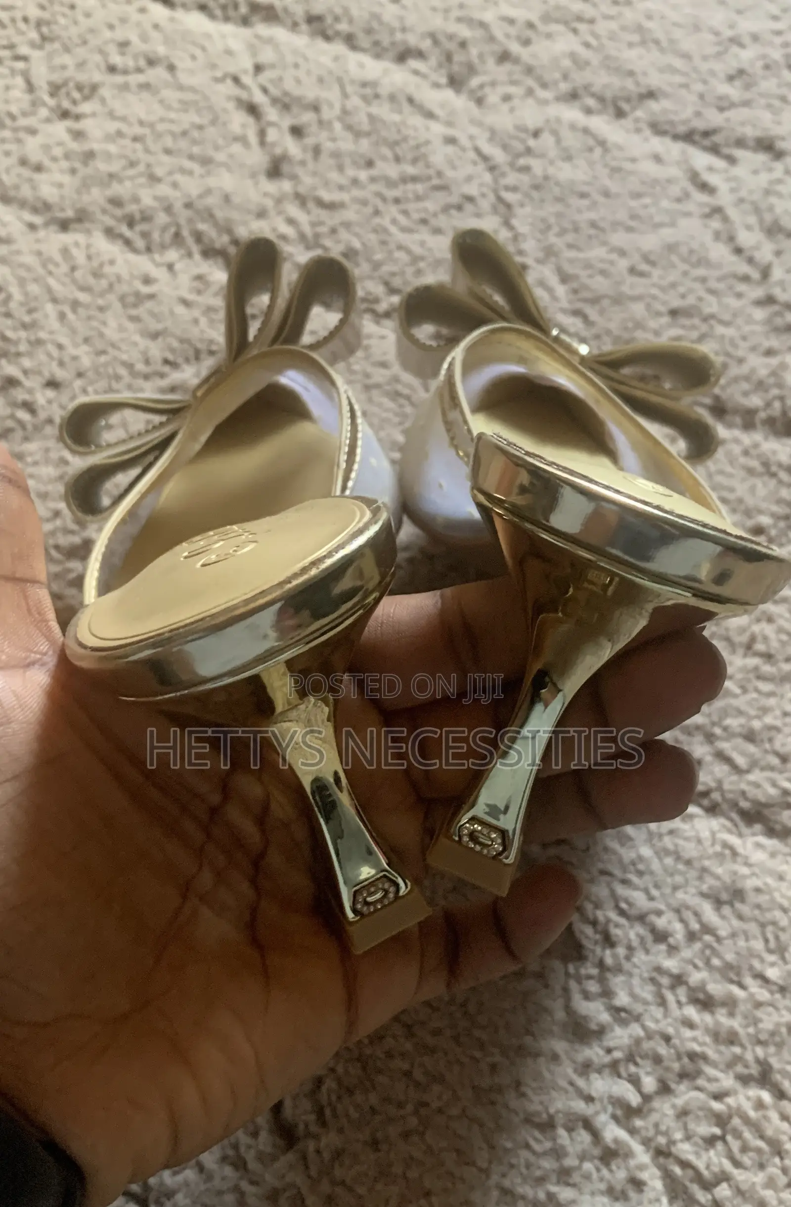 Gold Kitten Heels