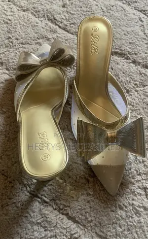Gold Kitten Heels