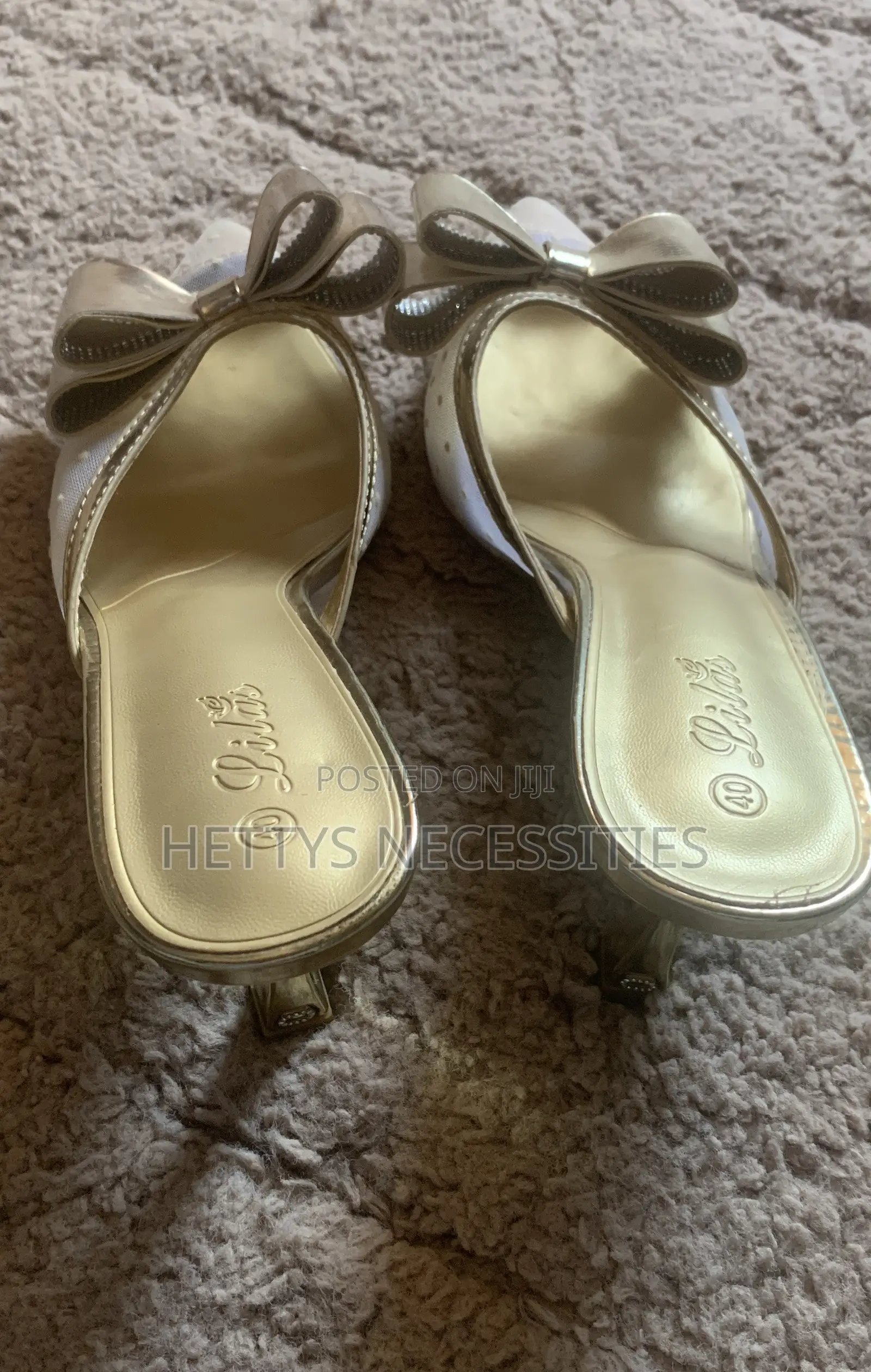 Gold Kitten Heels