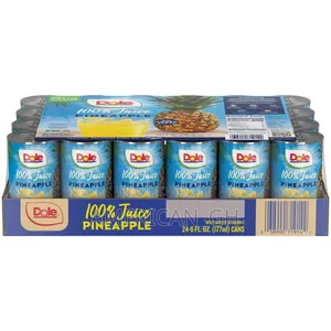 Dole 100% Pineapple Juice, 24pack