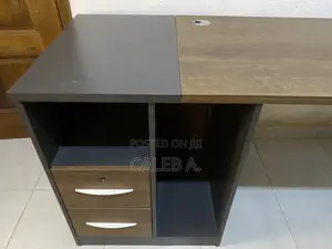 Professional Metal and Polished Wood Office Table