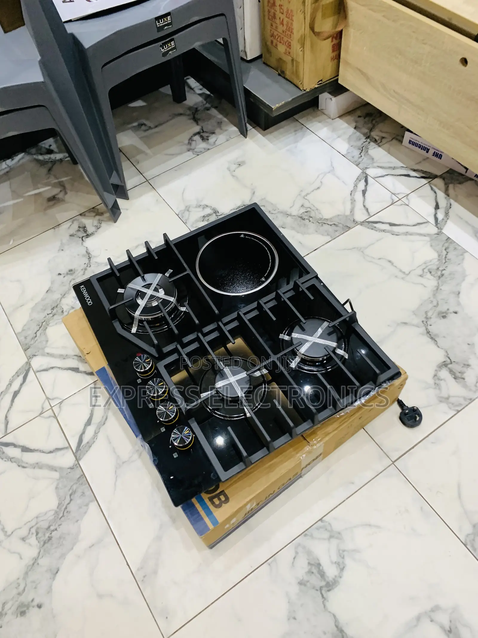 Kenwood Gas Electric Cooker Built in 3-1 Stove 60cm Black