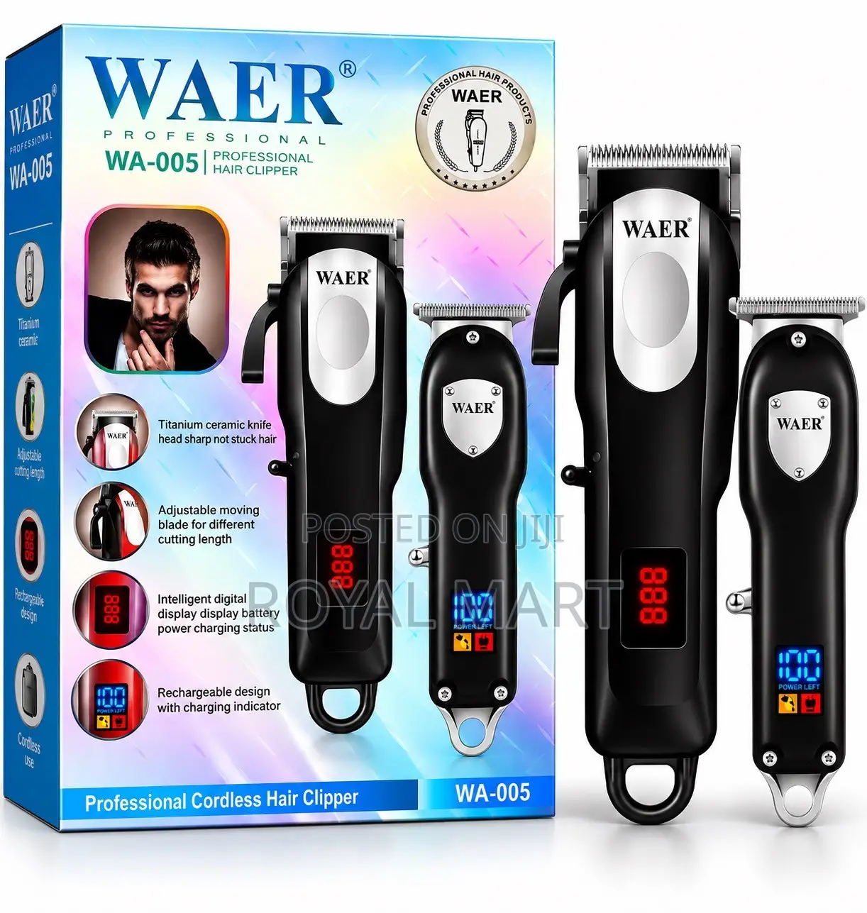WAER WA-005 Professional Cordless Clipper Set