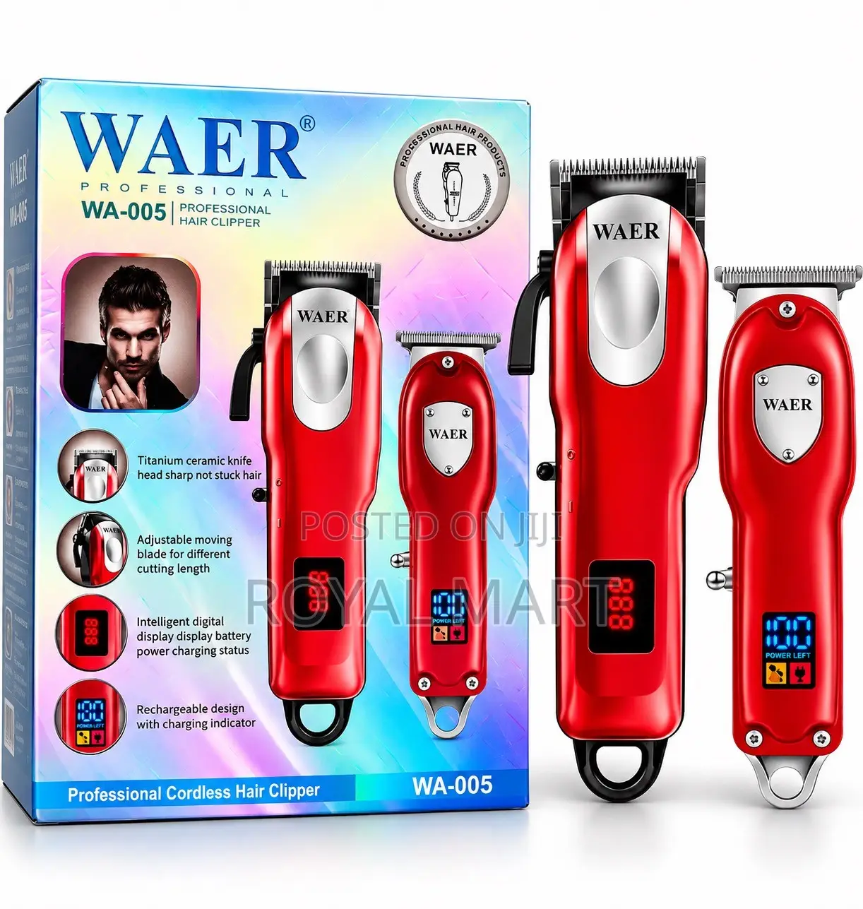 WAER WA-005 Professional Cordless Clipper Set
